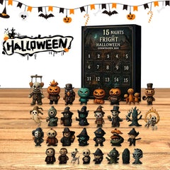 2025 Halloween Advent Calendar 31-Day Halloween Countdown Calendar with Collectible Eerie Figurines Surprise Box Halloween Gifts - thumbnail 2