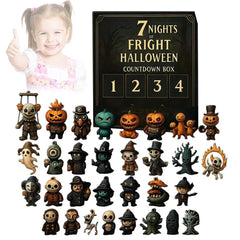 2025 Halloween Advent Calendar 31-Day Halloween Countdown Calendar with Collectible Eerie Figurines Surprise Box Halloween Gifts - thumbnail 4