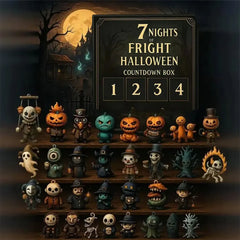 2025 Halloween Advent Calendar 31-Day Halloween Countdown Calendar with Collectible Eerie Figurines Surprise Box Halloween Gifts - thumbnail 5