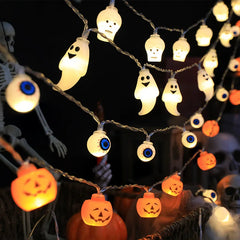 2025 Halloween Decoration Led Light String Pumpkin Skull Eyeball Shaped Lamp String  Trick Or Treat Lantern Horror Halloween Day - thumbnail 1