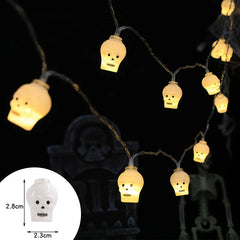 2025 Halloween Decoration Led Light String Pumpkin Skull Eyeball Shaped Lamp String  Trick Or Treat Lantern Horror Halloween Day - thumbnail 7